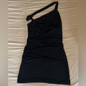 Princess Polly Black One-Shoulder Mini Dress